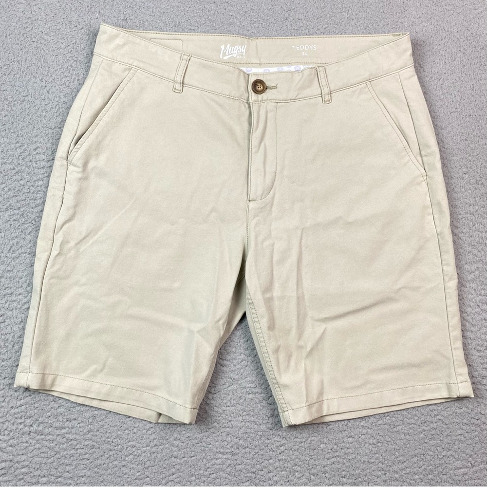 Men's Khaki Flat Front Shorts